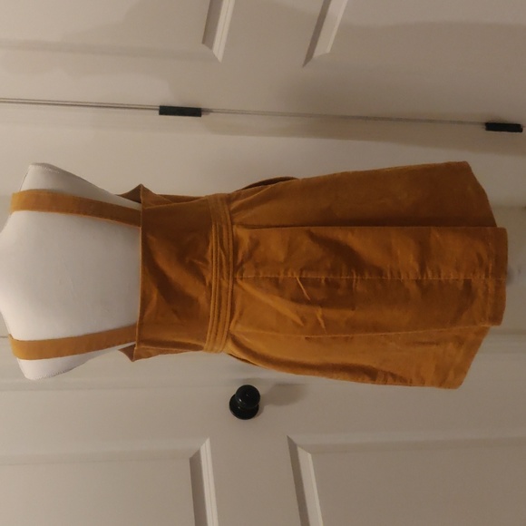 J.Crew | mustard cotton corduroy button down dress. Size 6. Academia school girl - Picture 5 of 8